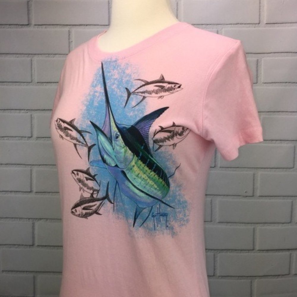Guy Harvey Marlin Yellowfin Front-Print Junior S